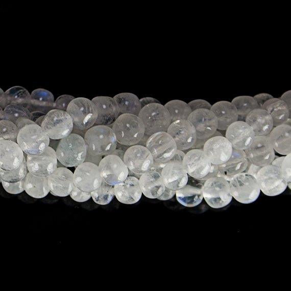 3.5mm Rainbow Moonstone plain round beads 15 inch 98 pieces - The Bead Traders