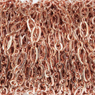 3.5mm Rose Gold plated Drawn Oval & Link Chain sold by the foot - The Bead Traders