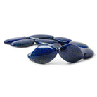 35x20mm Lapis Lazuli plain marquise 11 beads 15.5 inch - The Bead Traders