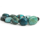 35x29mm Turquoise Plain Nuggets 14 inch 9 beads - The Bead Traders