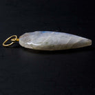 36x20mm Rainbow Moonstone Faceted Arrowhead Focal Pendant 1 piece B Grade - The Bead Traders