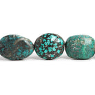 38x30mm Turquoise Plain Nuggets 16 inch 10 beads - The Bead Traders