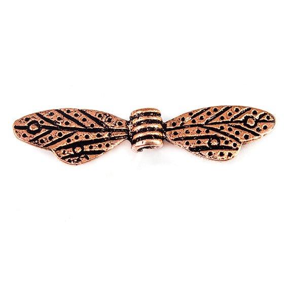 39mm Copper Dragonfly Wing Charm 1 piece - The Bead Traders