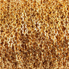 3mm 22kt Gold plated Fancy Cross Chain sold by the foot - The Bead Traders