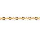 3mm 22kt Gold plated Fancy Cross Chain sold by the foot - The Bead Traders