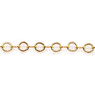 3mm 22kt Gold plated Oval and Bowtie Link Chain sold by the foot - The Bead Traders