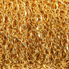 3mm 22kt Gold plated Oval and Twist Link Chain sold by the foot - The Bead Traders