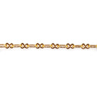 3mm 22kt Gold plated Roval and Bowtie Link Chain sold by the foot - The Bead Traders