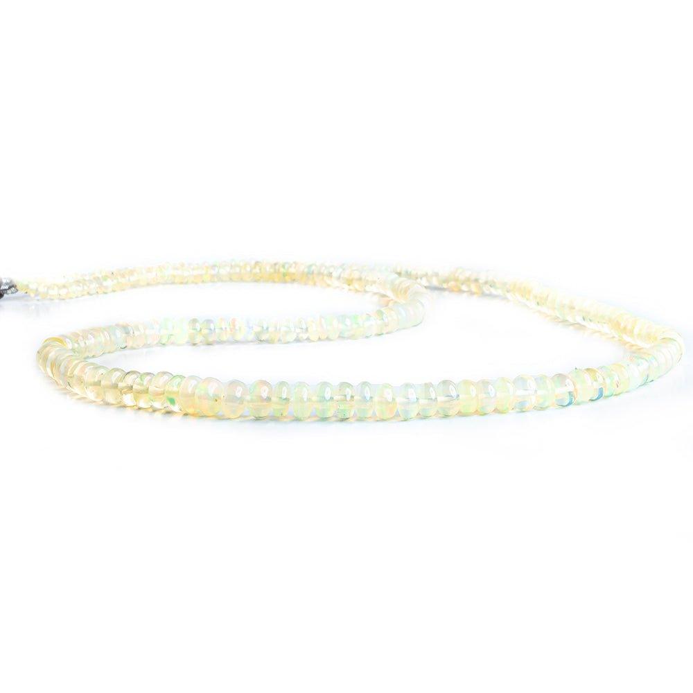 3mm-5.5mm AA Grade Ethiopian Opal Plain Rondelle Beads 18 inch 215 pieces - The Bead Traders
