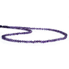 3mm Amethyst Plain Rounds 14 inch 110 beads - The Bead Traders