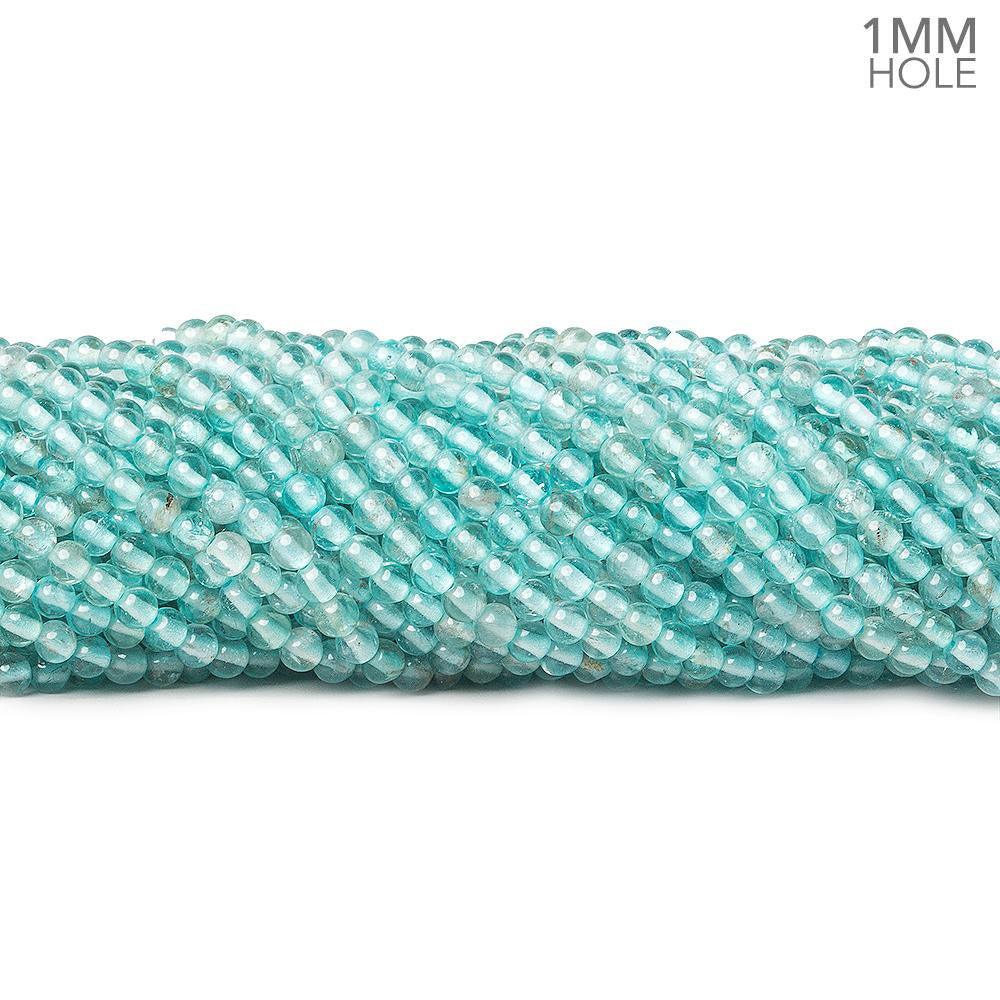 3mm Apatite plain round beads 15.5 inch 139 pieces - The Bead Traders