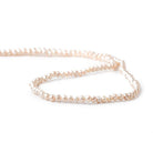 3mm Ballet Pink Shell Pearl micro faceted round beads 13 inch 133 pieces - The Bead Traders