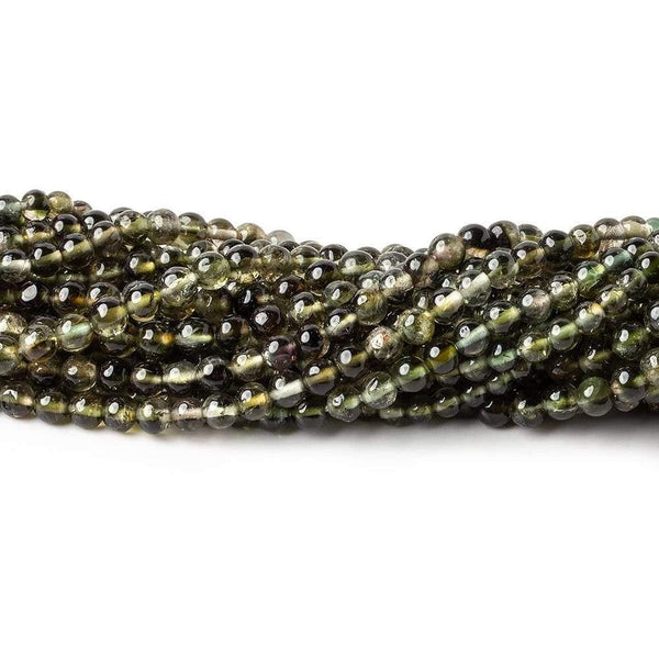 3mm BiColor Tourmaline Plain Round Beads 14 inch 123 pieces