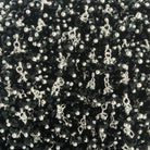 3mm Black Crystal rondelle Silver Dangling Chain by the foot 97 beads - The Bead Traders