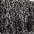 3mm Black Gold plated Fancy Cross Link Chain by the Foot - The Bead Traders