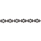 3mm Black Gold plated Fancy Cross Link Chain by the Foot - The Bead Traders