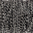 3mm Black Gold plated Loop Link Chain by the Foot - The Bead Traders