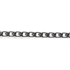 3mm Black Gold plated Loop Link Chain by the Foot - The Bead Traders