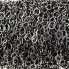 3mm Black Gold plated Oval and Bowtie Link Chain by the Foot - The Bead Traders