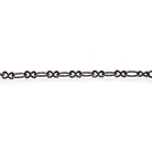 3mm Black Gold plated Roval and Bowtie Link Chain by the Foot - The Bead Traders