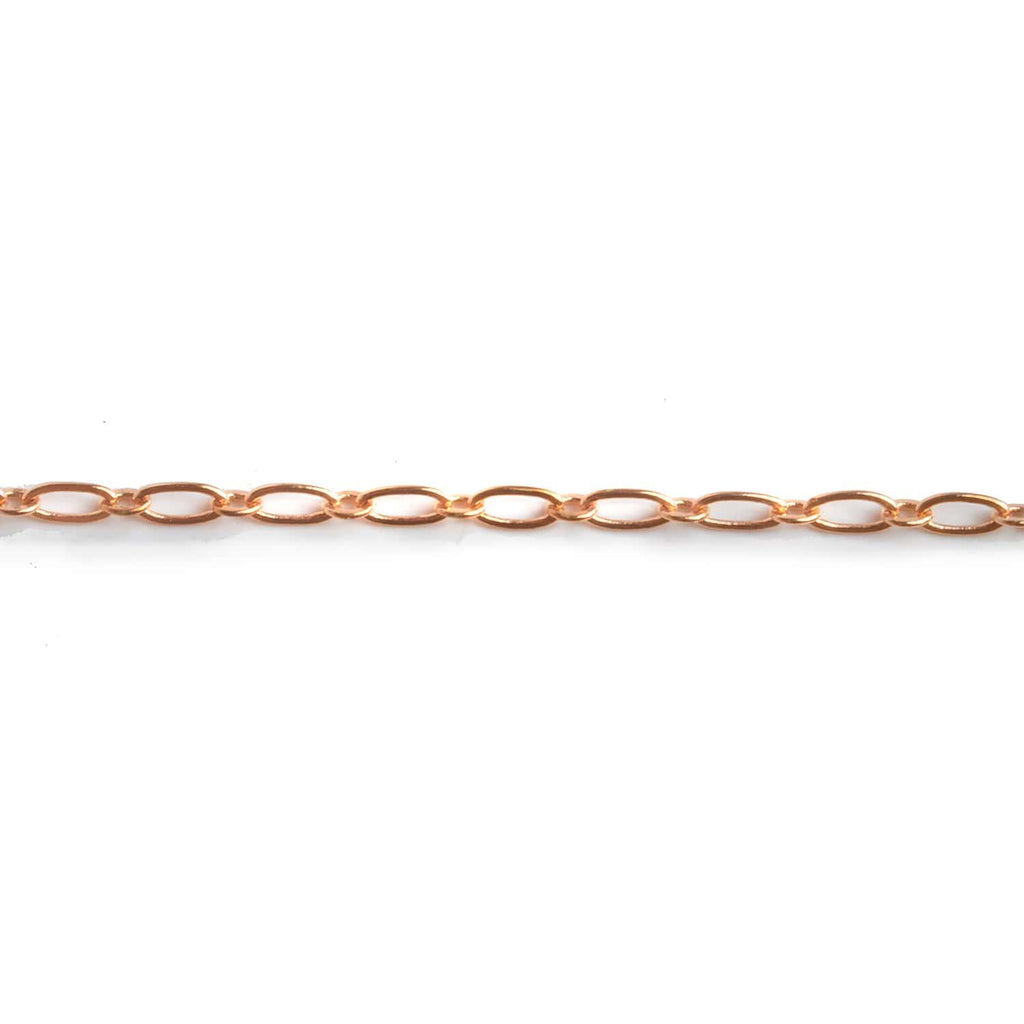 3mm Copper Oval & Link Chain by the Foot - The Bead Traders