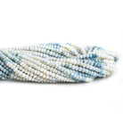 3mm Denim Opal Faceted Rondelle Beads 12 inch 125 pieces - The Bead Traders