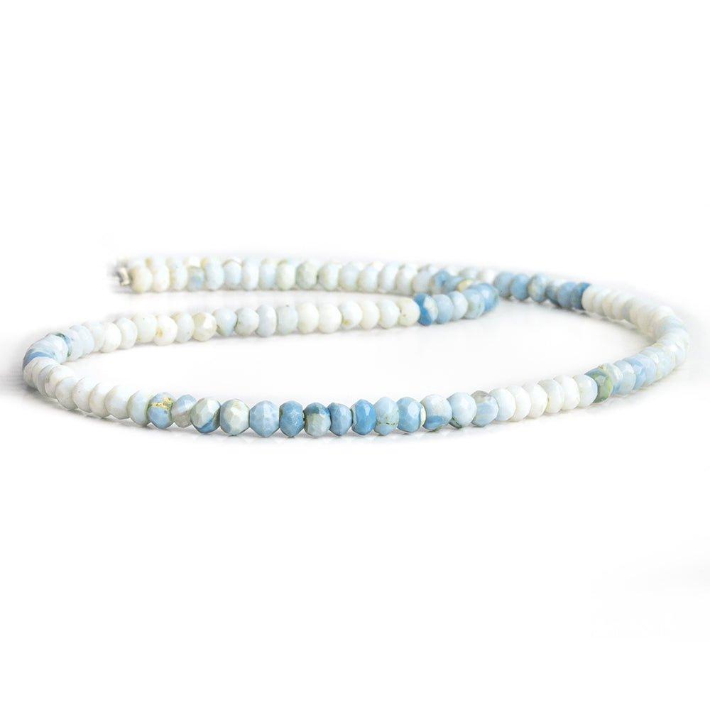 3mm Denim Opal Faceted Rondelle Beads 12 inch 125 pieces - The Bead Traders