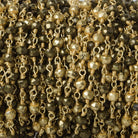 3mm Gold plated Pyrite Gold plated Wire Wrapped Chain - The Bead Traders