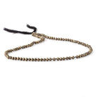 3mm Golden Pyrite micro faceted rounds 13 inch 105 pieces - The Bead Traders