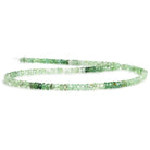 3mm Green Tourmaline Faceted Rondelle Beads 14 inch 190 pieces - The Bead Traders