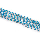 3mm Howlite Rondelle Silver Chain - Lot of 12ft - The Bead Traders