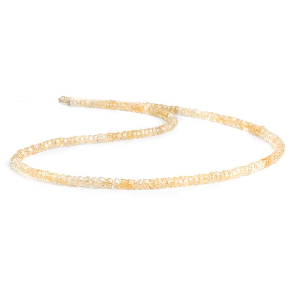 3mm Imperial Topaz Faceted Rondelle Beads 16 inch 225 pieces - The Bead Traders