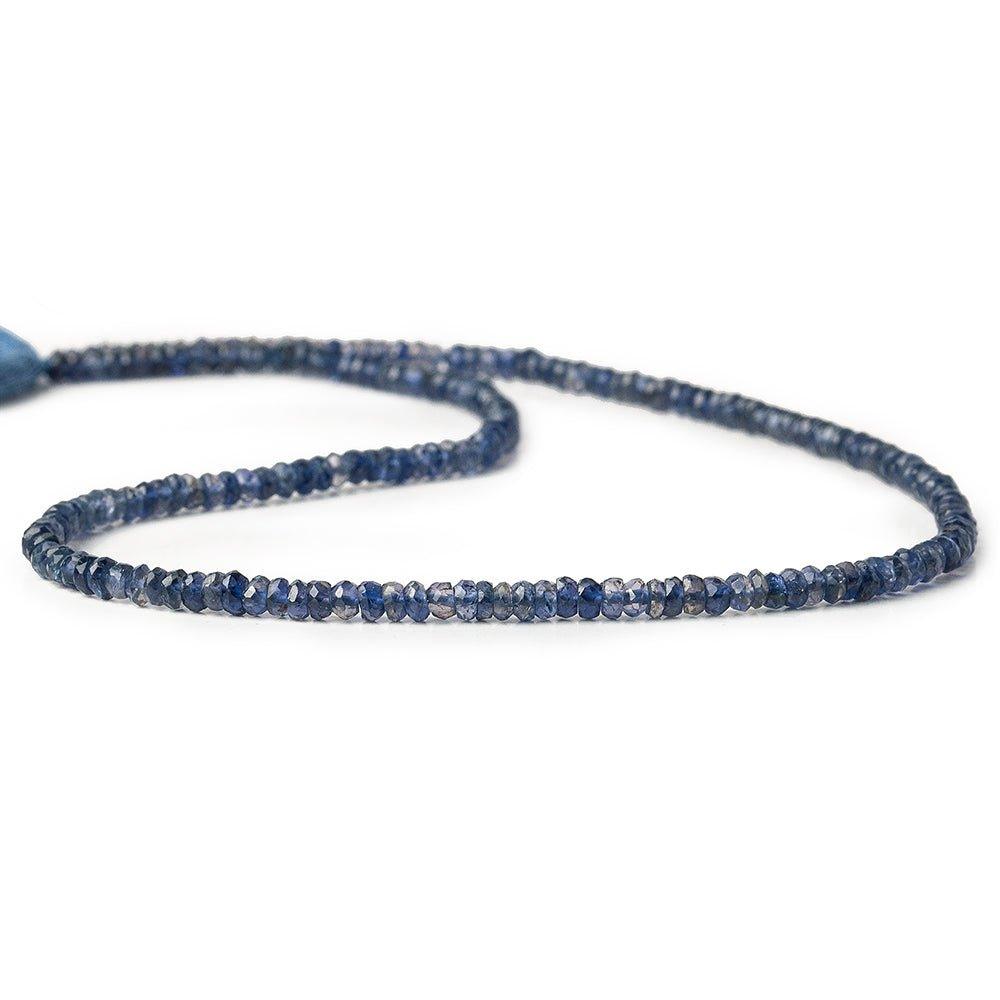 3mm Iolite Faceted Rondelle Beads 13 inch 140 pieces - The Bead Traders