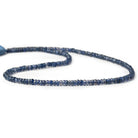 3mm Iolite Faceted Rondelle Beads 13 inch 140 pieces - The Bead Traders