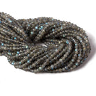 3mm Labradorite Mirco-faceted rounds 13 inch 84 beads - The Bead Traders