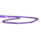 3mm Light Amethyst Microfaceted Round Beads 12 inch 105 pieces - The Bead Traders