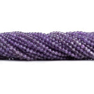 3mm Light Amethyst Plain Rounds 14 inch 110 beads - The Bead Traders