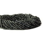 3mm Metallic Black Spinel Beads Faceted Rondelle 13 inch 150 pcs - The Bead Traders