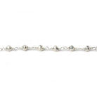 3mm Metallic Silver plated Pyrite Silver plated Chain 10ft lot - The Bead Traders