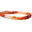 3mm Mexican Fire Opal Faceted Chip Beads, 14.5 inch - The Bead Traders