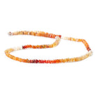 3mm Mexican Fire Opal Faceted Chip Beads, 14.5 inch - The Bead Traders