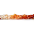3mm Mexican Fire Opal Faceted Chip Beads, 14.5 inch - The Bead Traders