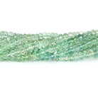 3mm Mint Green Fluorite faceted rondelle beads 11 inch 133 pieces - The Bead Traders