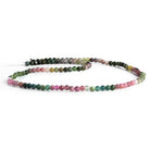 3mm Multi Color Tourmaline Plain Rounds 14 inch 110 beads - The Bead Traders