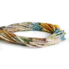 3mm Multicolor Sapphire Faceted Rondelles 16 inch 255 beads - The Bead Traders