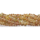 3mm Orangy Yellow Sapphire faceted rondelles 16 inch 225 pieces - The Bead Traders