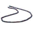 3mm Peacock Metallic Black Spinel Micro faceted rounds 13 inch 128 beads - The Bead Traders
