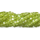 3mm Peridot Faceted Heishi Beads, 14 inch - The Bead Traders