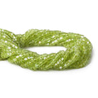 3mm Peridot Faceted Heishi Beads, 14 inch - The Bead Traders