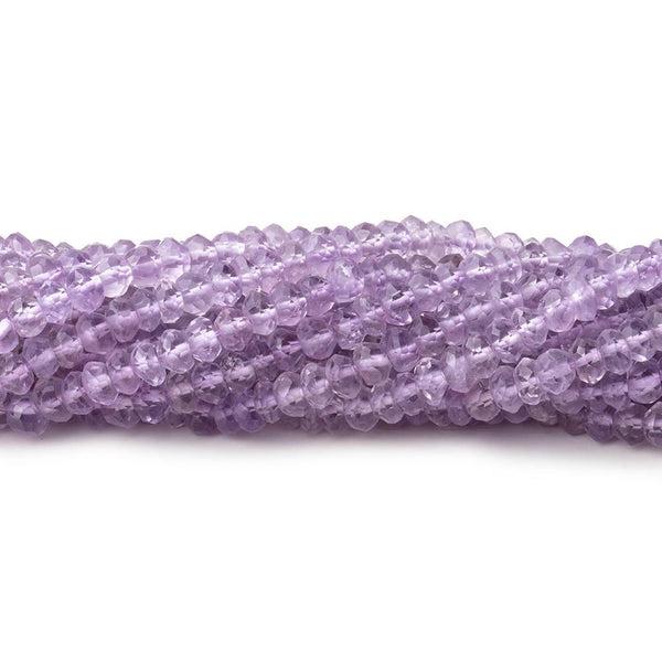 3mm Pink Amethyst faceted rondelle beads 13 inch 174 pieces